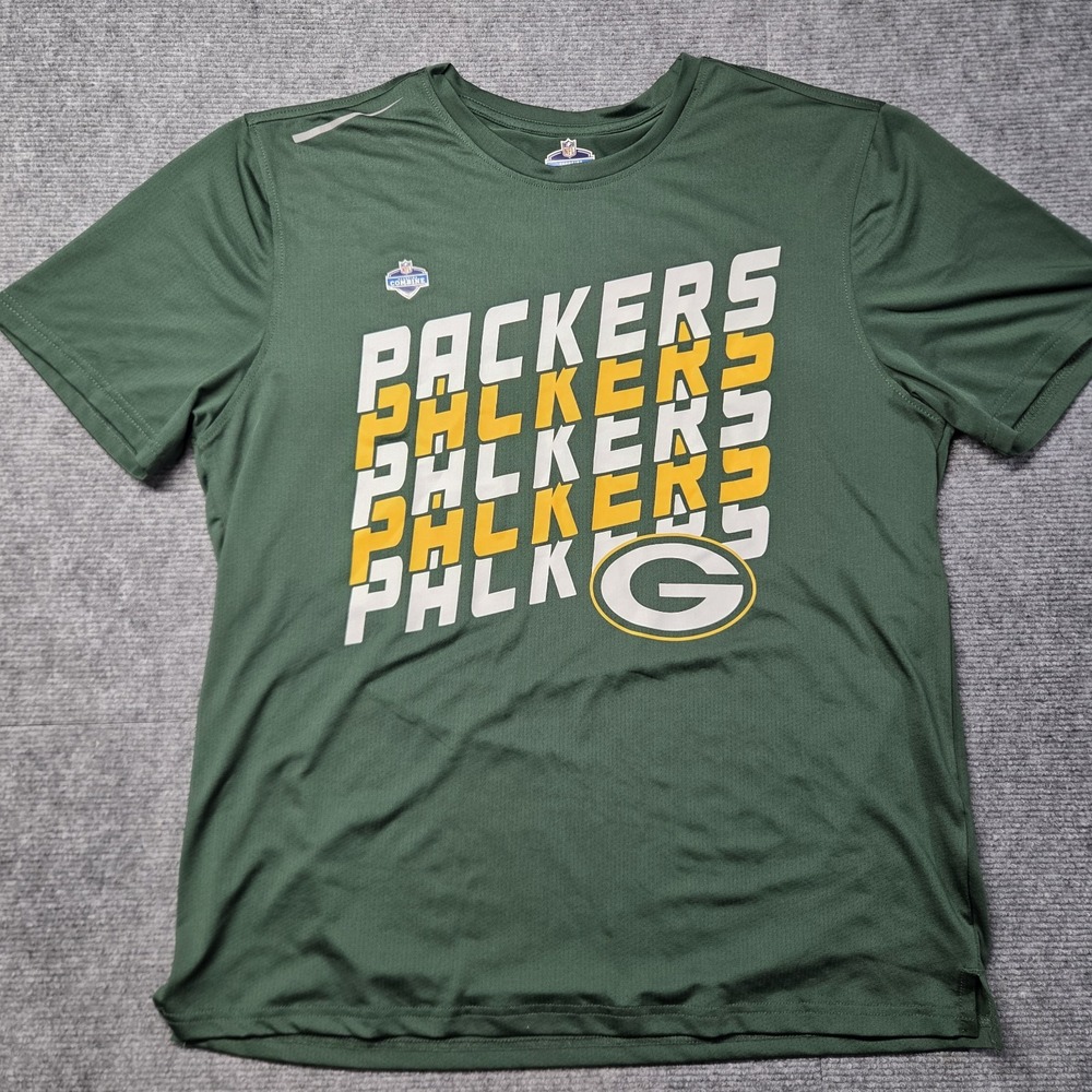 NFL Scouting Combine Green Bay Packers Performance Shirt Men's Medium Green